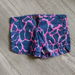 Lilly Pulitzer Pink and Blue Patterned Shorts